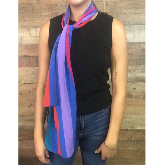 Colorful Striped Scarf - Picture 1 of 6